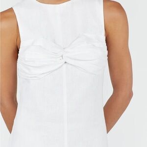DISSH Bertie White Linen Midi Dress | White | NWT